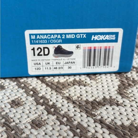 Hoka Hiking Sneakers - Navy and Yellow - Picture 5 of 5